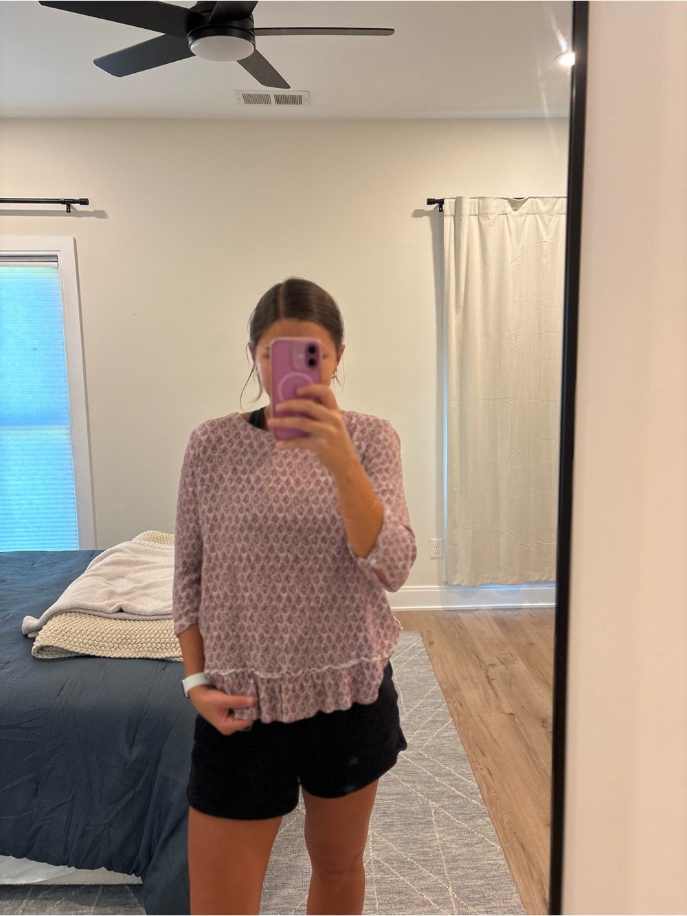 Fat Face Cottagecore Print Top Size 8